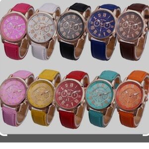 Elegant Women's Watch Multicolor to choose from NEW UNISEX Platinum Quartz